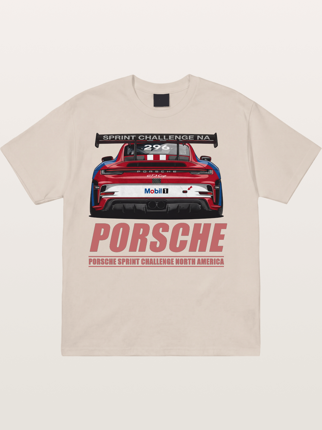 Porsche 911 Sprint Challenge Rear Cotton T-shirt