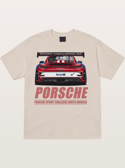 Porsche 911 Sprint Challenge Rear Cotton T-shirt
