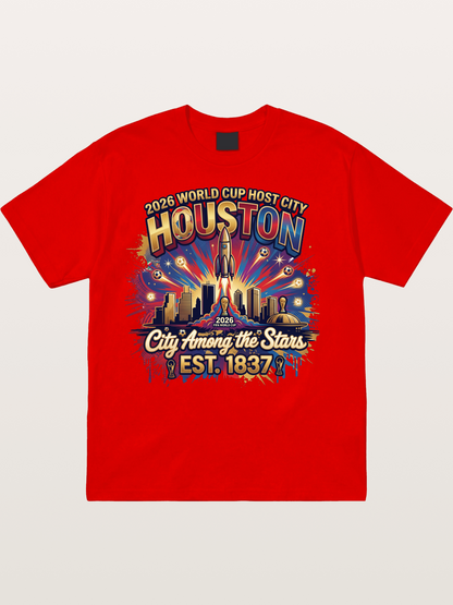 Houston 2026 Host City Art Cotton T-shirt
