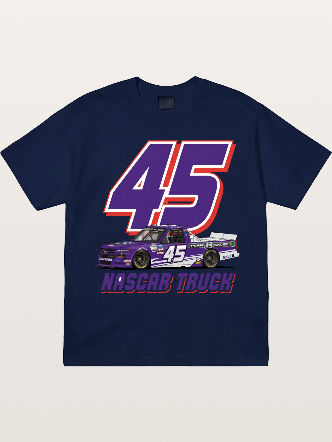 Purple 45 Racer Gildan T-shirt