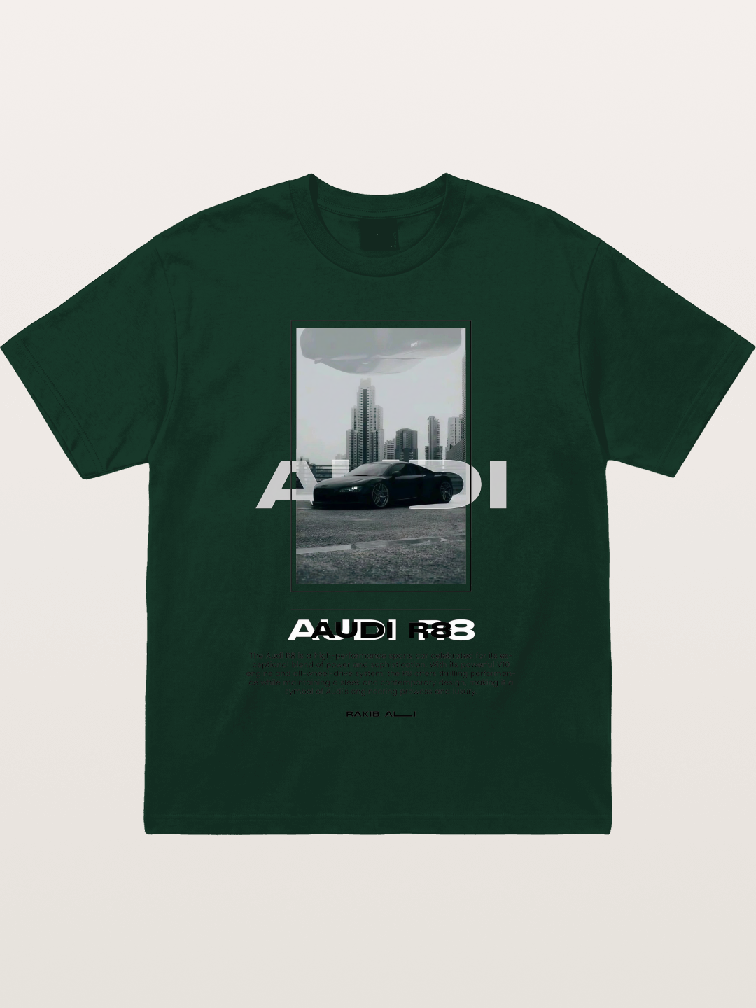 Audi R8 City Night Graphic Gildan T-shirt