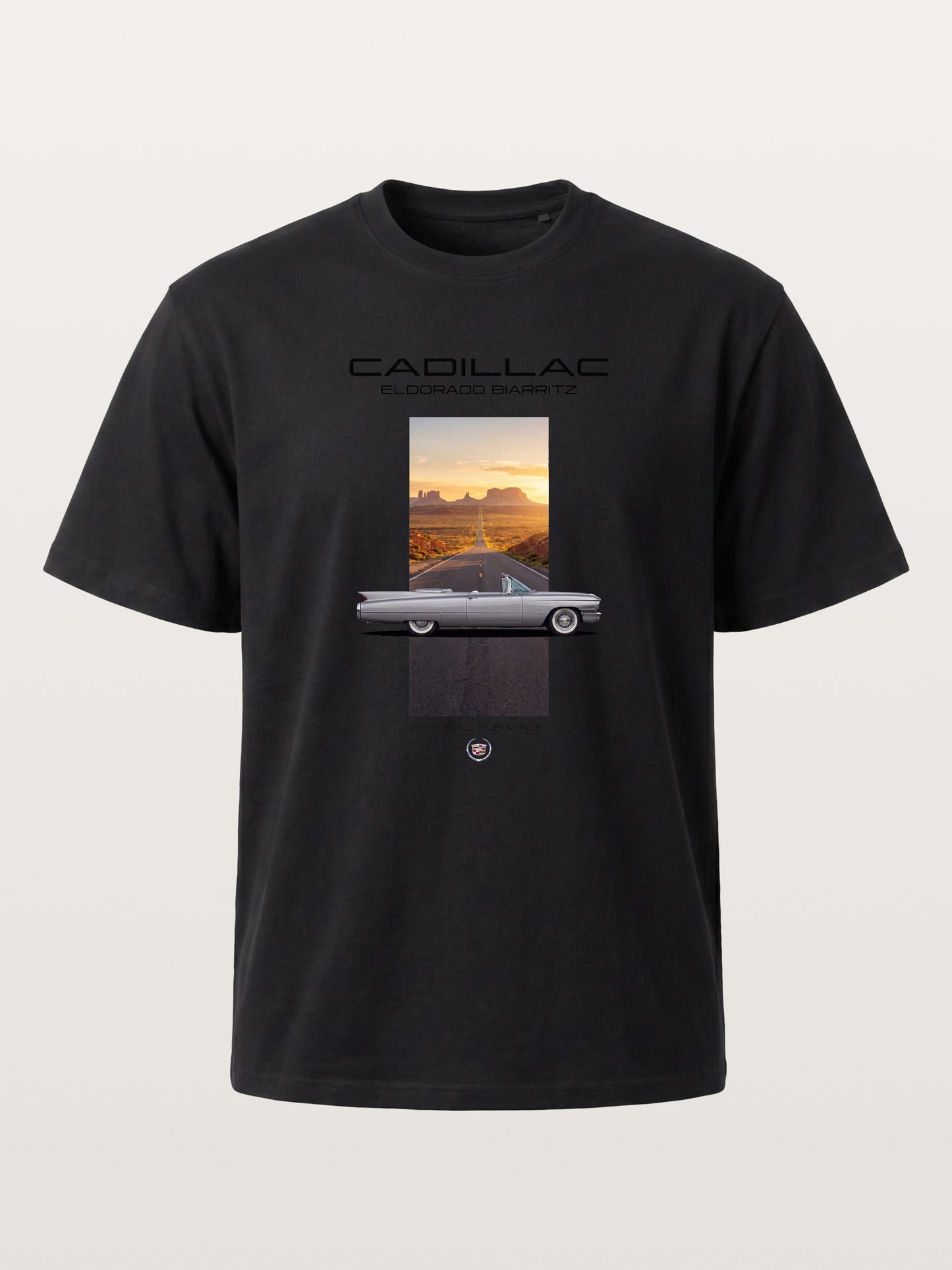 Cadillac Eldorado Desert Sunset Card Gildan T-shirt