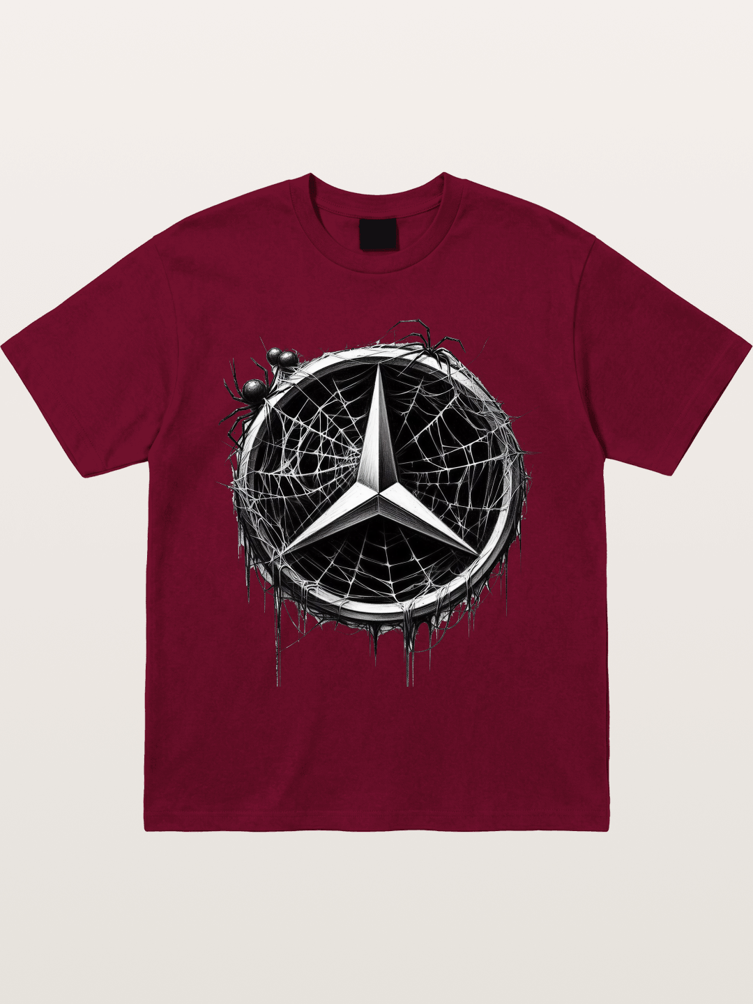 Mercedes Spider Web Logo Art Gildan T-shirt