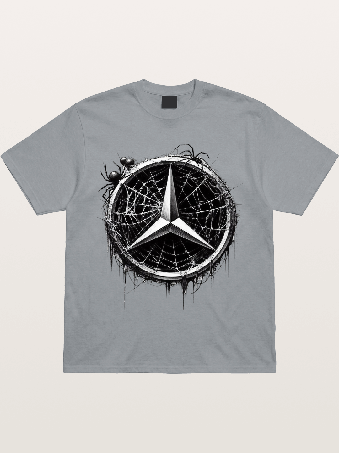 Mercedes Spider Web Logo Art Gildan T-shirt