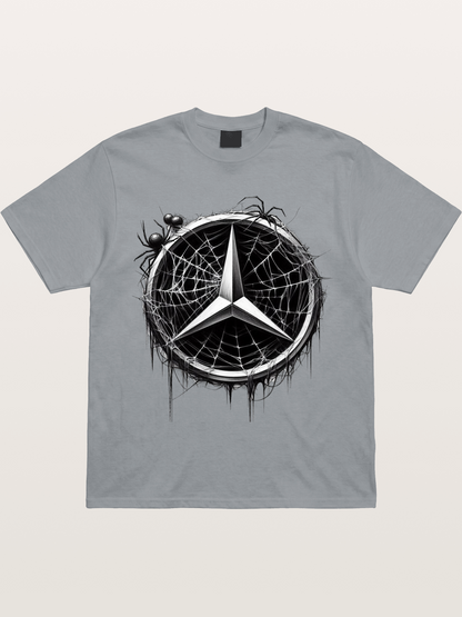 Mercedes Spider Web Logo Art Gildan T-shirt