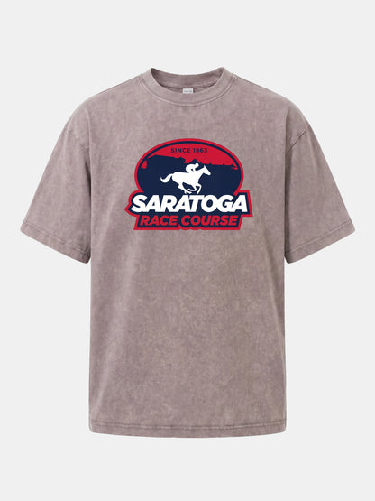 Saratoga Race Course Shield Crest Washed T-shirt