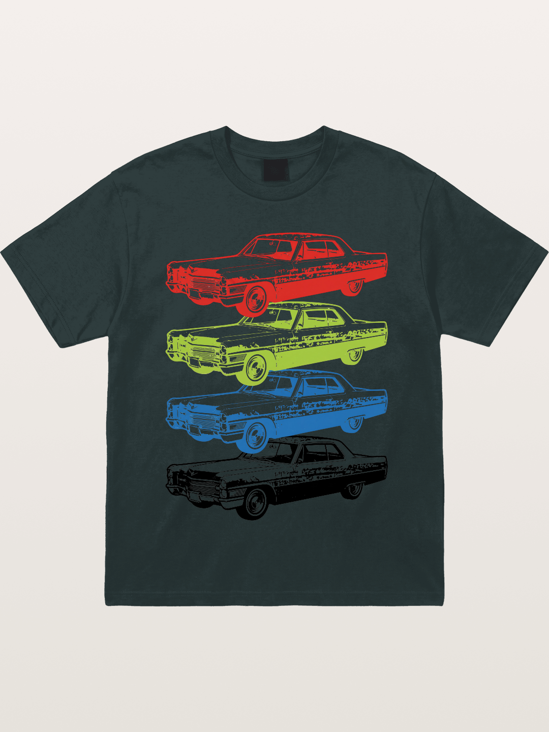 Classic Car Evolution Print Gildan T-shirt