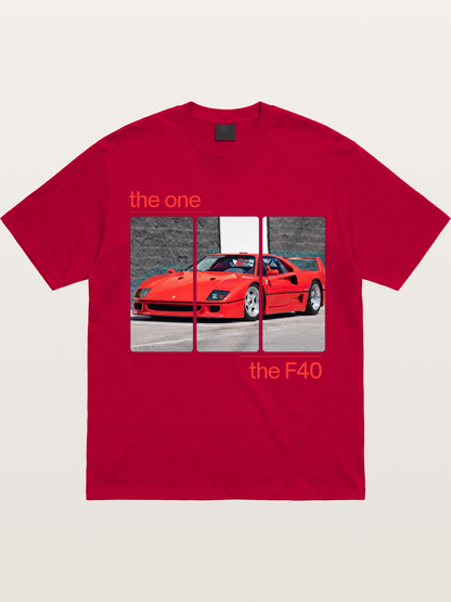 Ferrari F40 The One Split Panels Gildan T-shirt