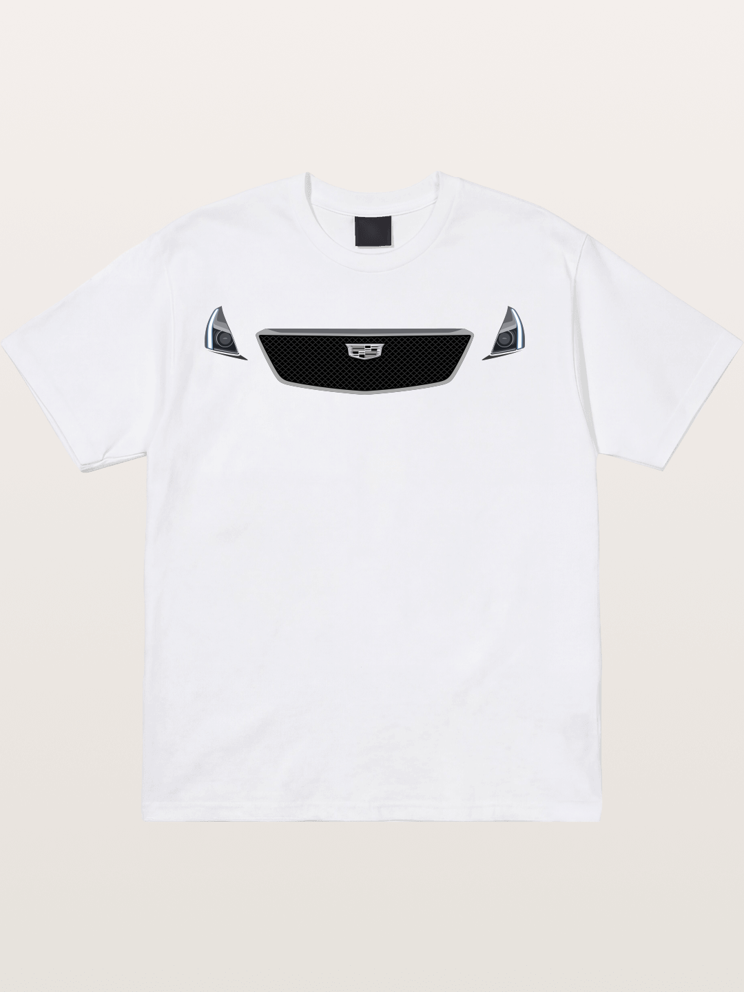 Cadillac Grille and LED Headlights Cotton T-shirt