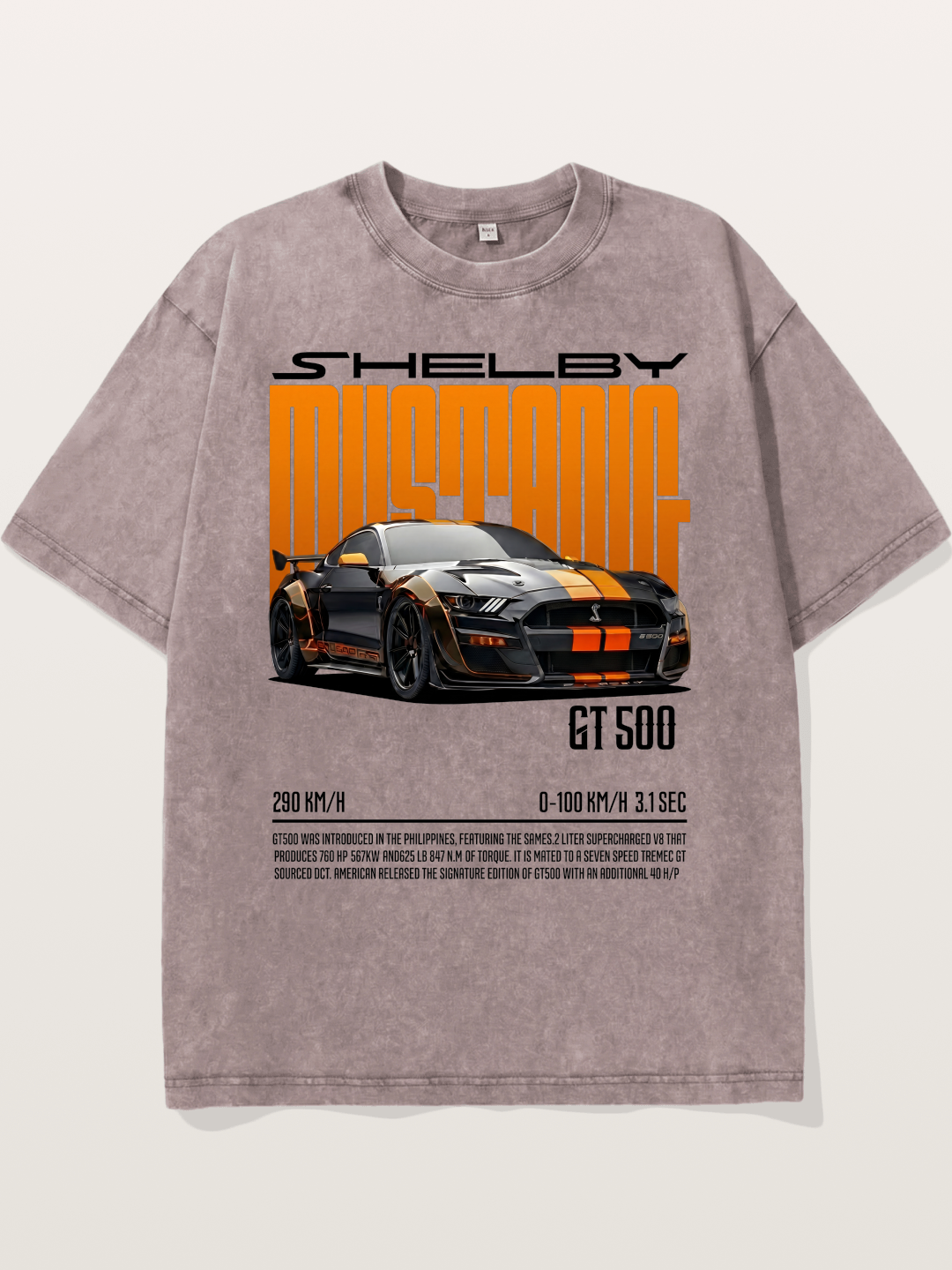 Shelby Mustang GT500 Art Washed T-shirt