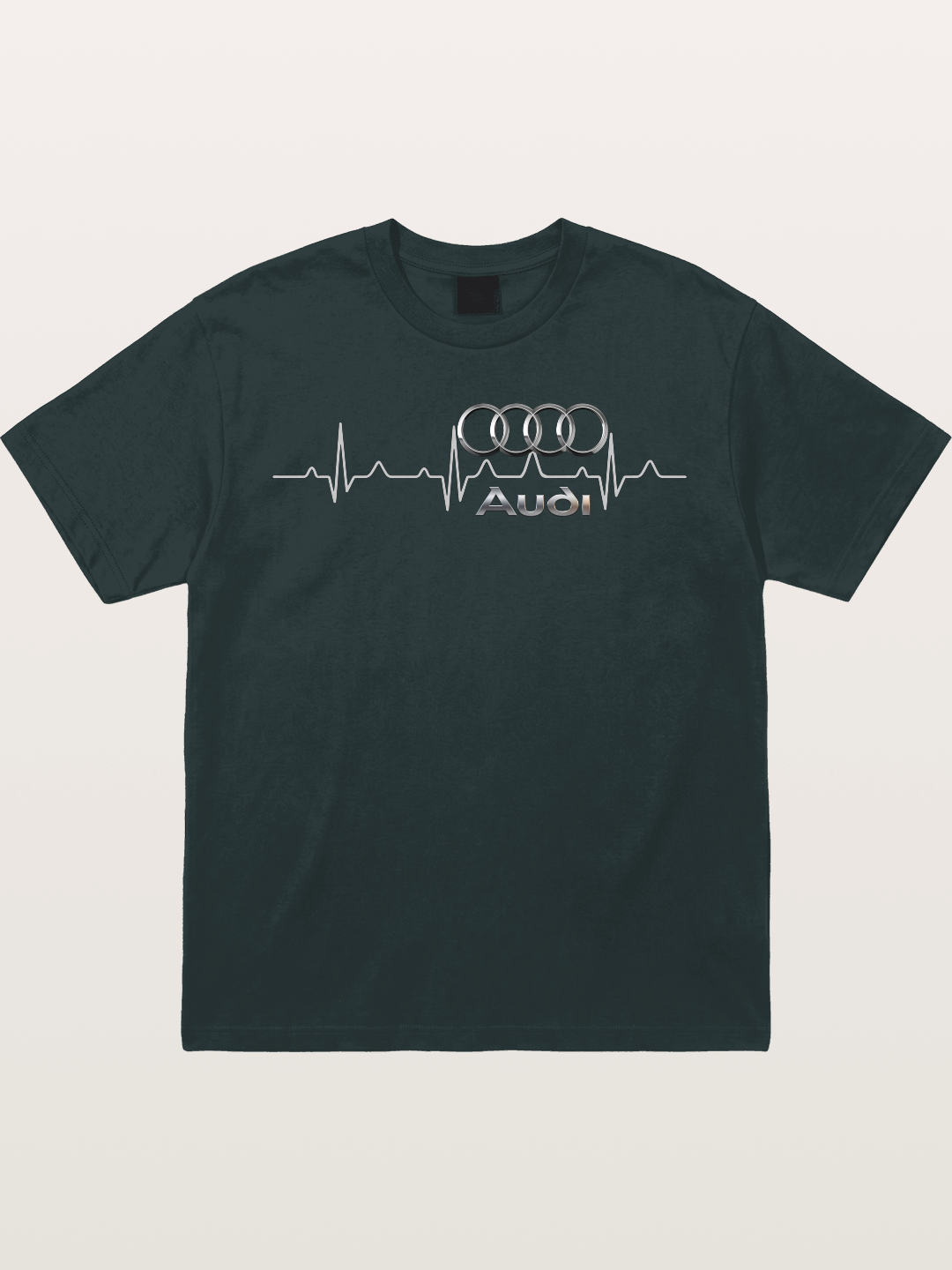 Audi Heartbeat Four Rings Gildan T-shirt
