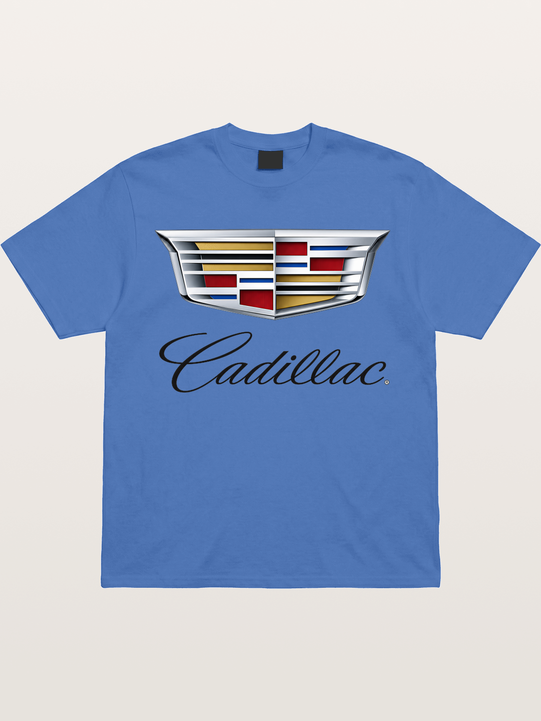 Cadillac Emblem Script Print Gildan T-shirt