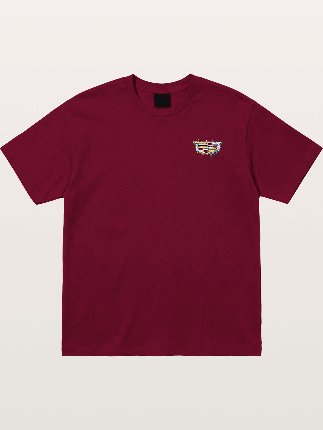 Cadillac Watercolor Logo Print Gildan T-shirt