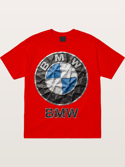 BMW Crumpled Paper Emblem Cotton T-shirt