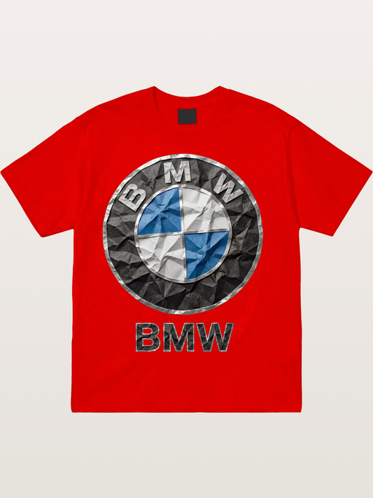 BMW Crumpled Paper Emblem Cotton T-shirt