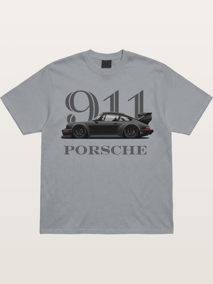 Porsche 911 Widebody Black Sports Car Gildan T-shirt