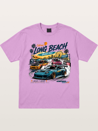Long Beach Drift Racing Art Gildan T-shirt