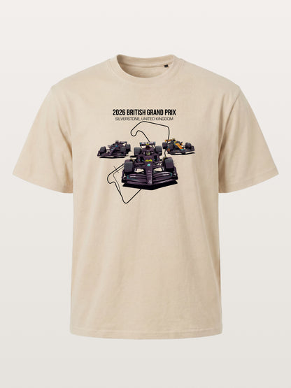 F1 Cars Silverstone Track Overlay Gildan T-shirt
