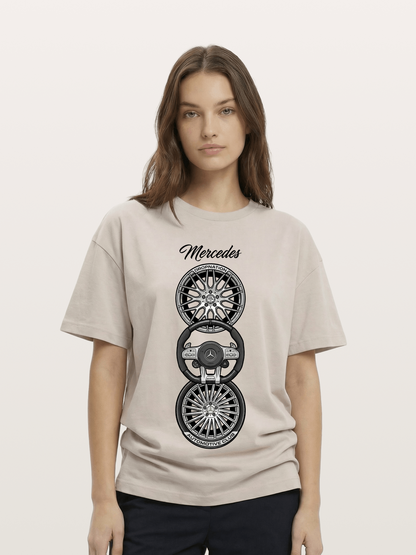 Wheel Stack Cotton T-shirt