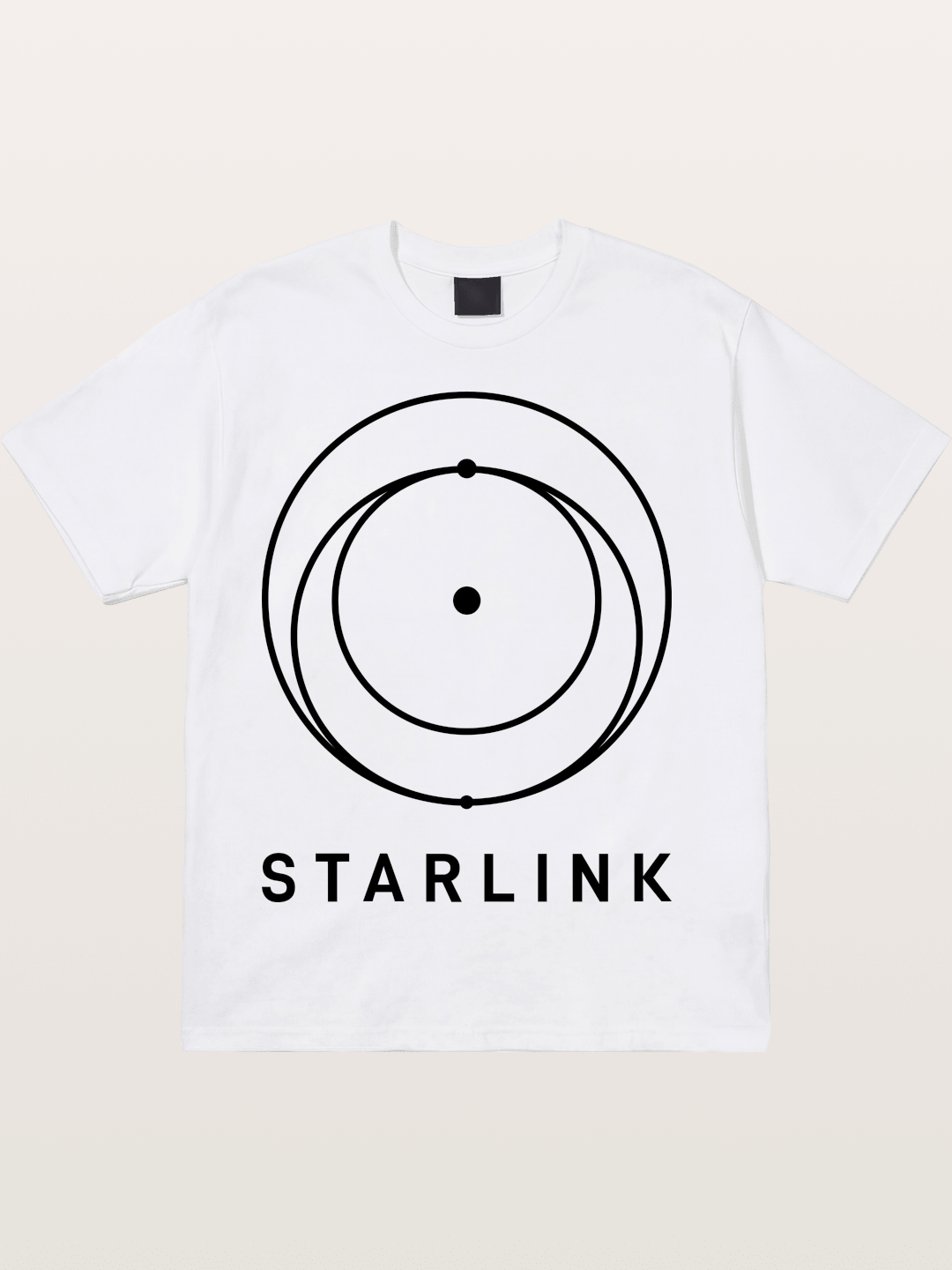 Starlink Orbit Minimal Logo Cotton T-shirt