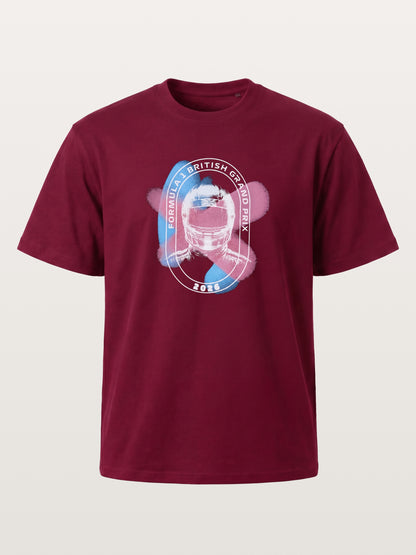 F1 British GP Union Jack Helmet Gildan T-shirt