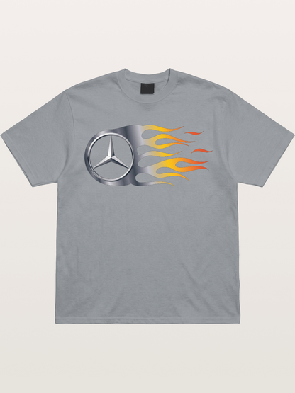 Mercedes Star With Flame Design Gildan T-shirt