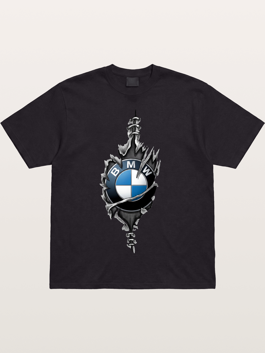 BMW Thorn Wreath Emblem Art Cotton T-shirt