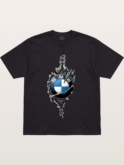 BMW Thorn Wreath Emblem Art Cotton T-shirt