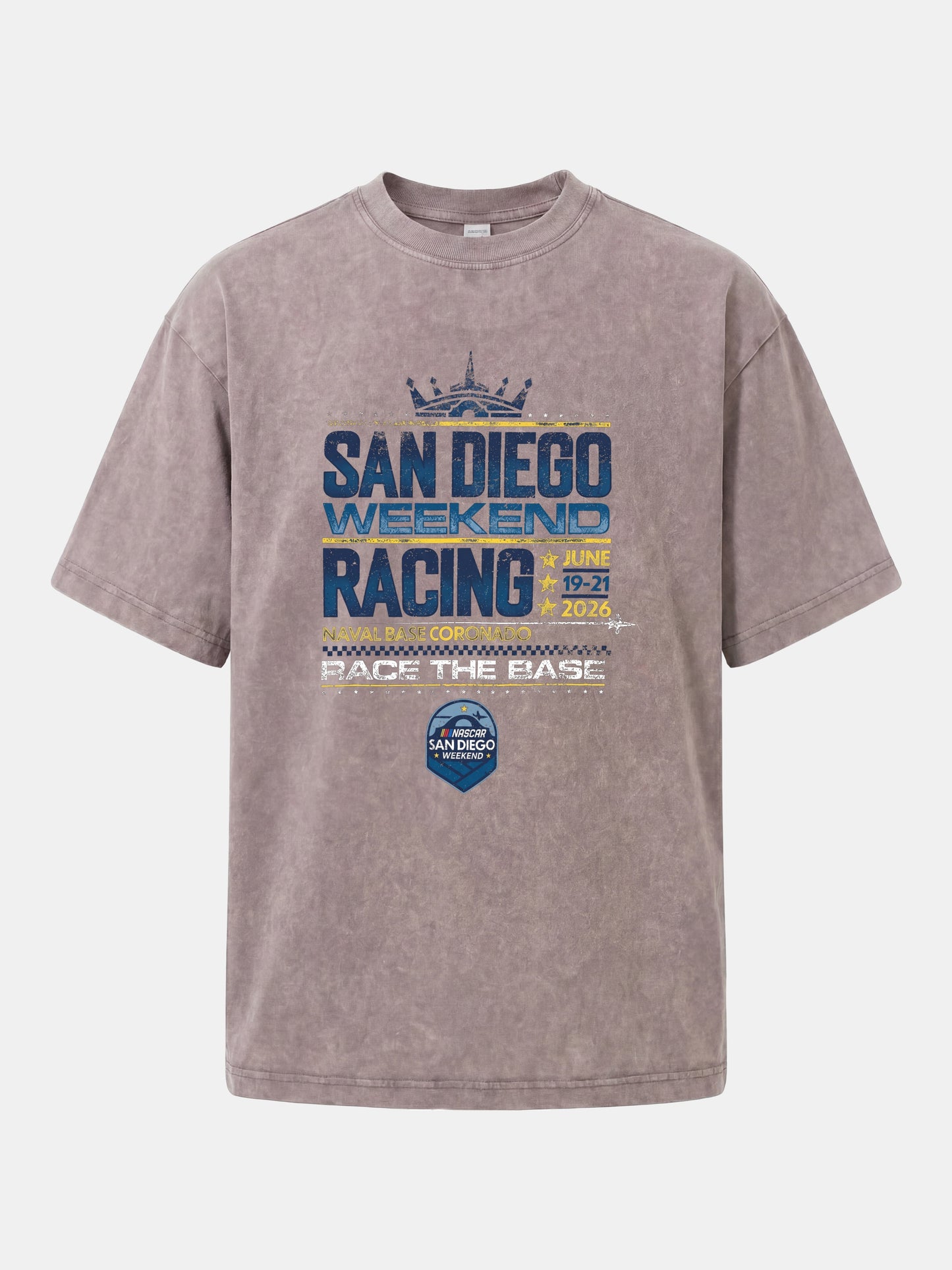 San Diego Racing Crown Layout Washed T-shirt