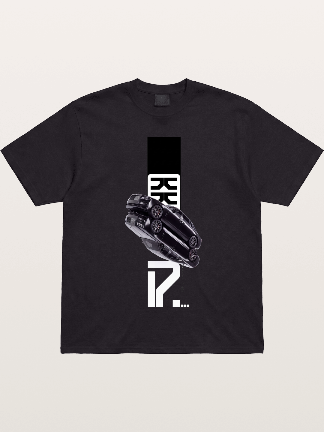 Black Rolls Royce Abstract Art Gildan T-shirt