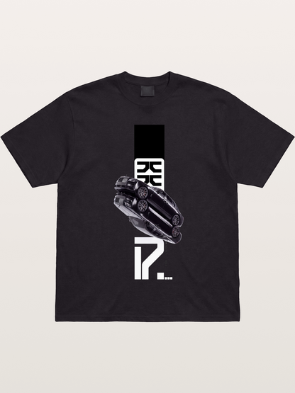 Black Rolls Royce Abstract Art Gildan T-shirt