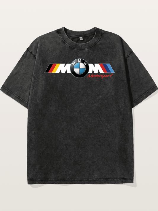 BMW M Motorsport Logo Print Washed T-shirt