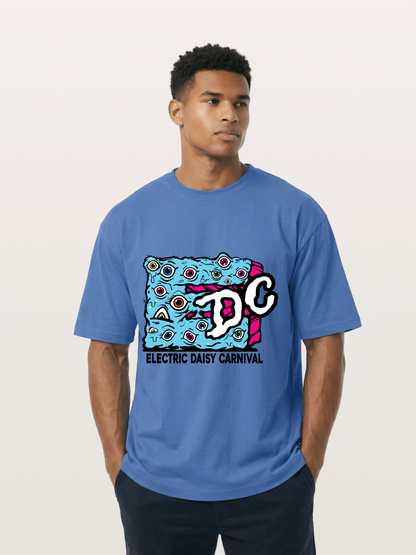 EDC Trippy Eye Daisy Print Gildan T-shirt