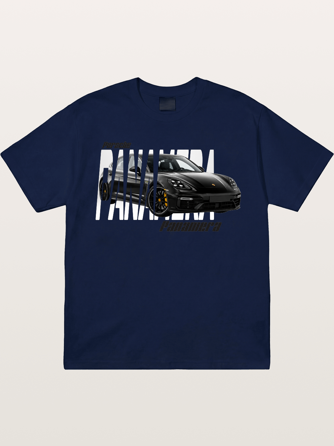 Porsche Panamera Typography Print Gildan T-shirt