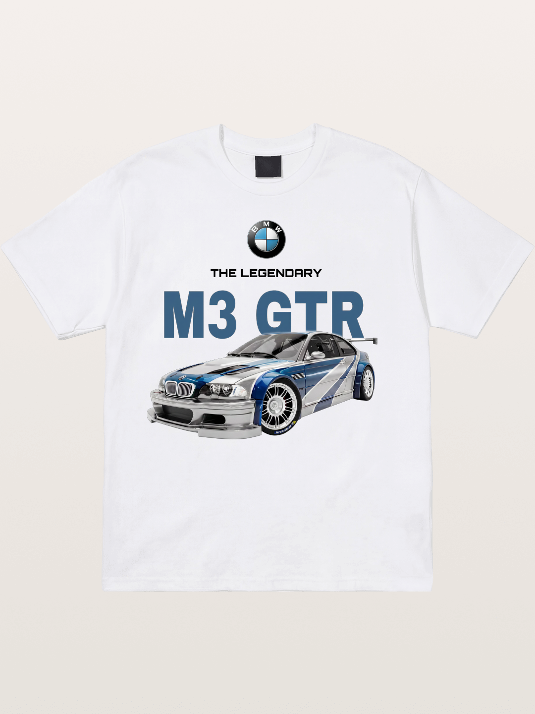 BMW M3 GTR Legend Print Cotton T-shirt