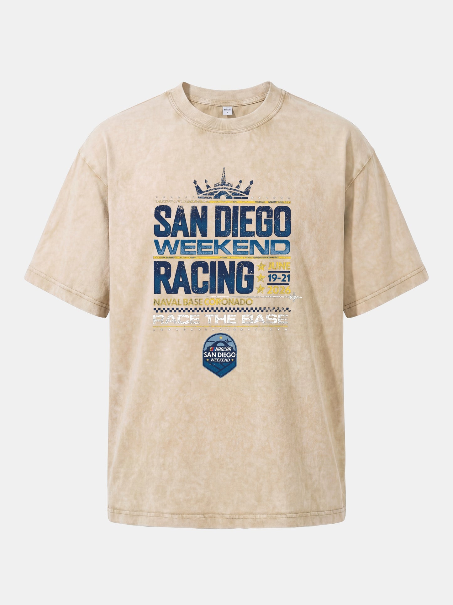 San Diego Racing Crown Layout Washed T-shirt