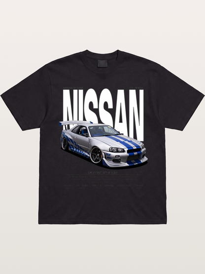 Nissan Skyline GT-R R34 Poster Gildan T-shirt