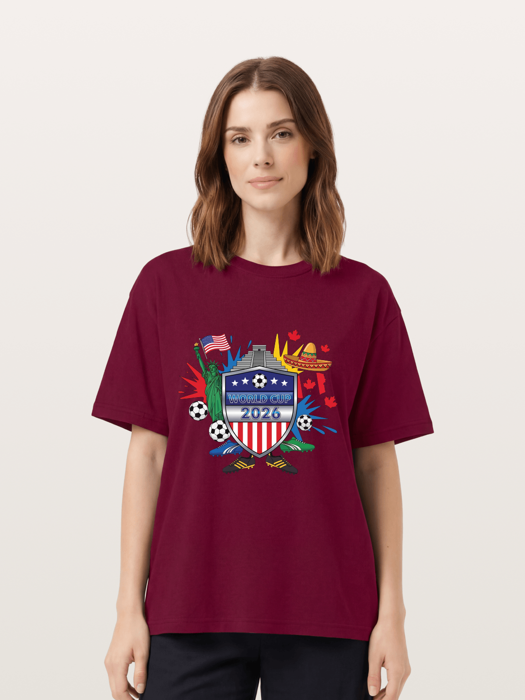 USA Mexico Canada WC Shield Gildan T-shirt
