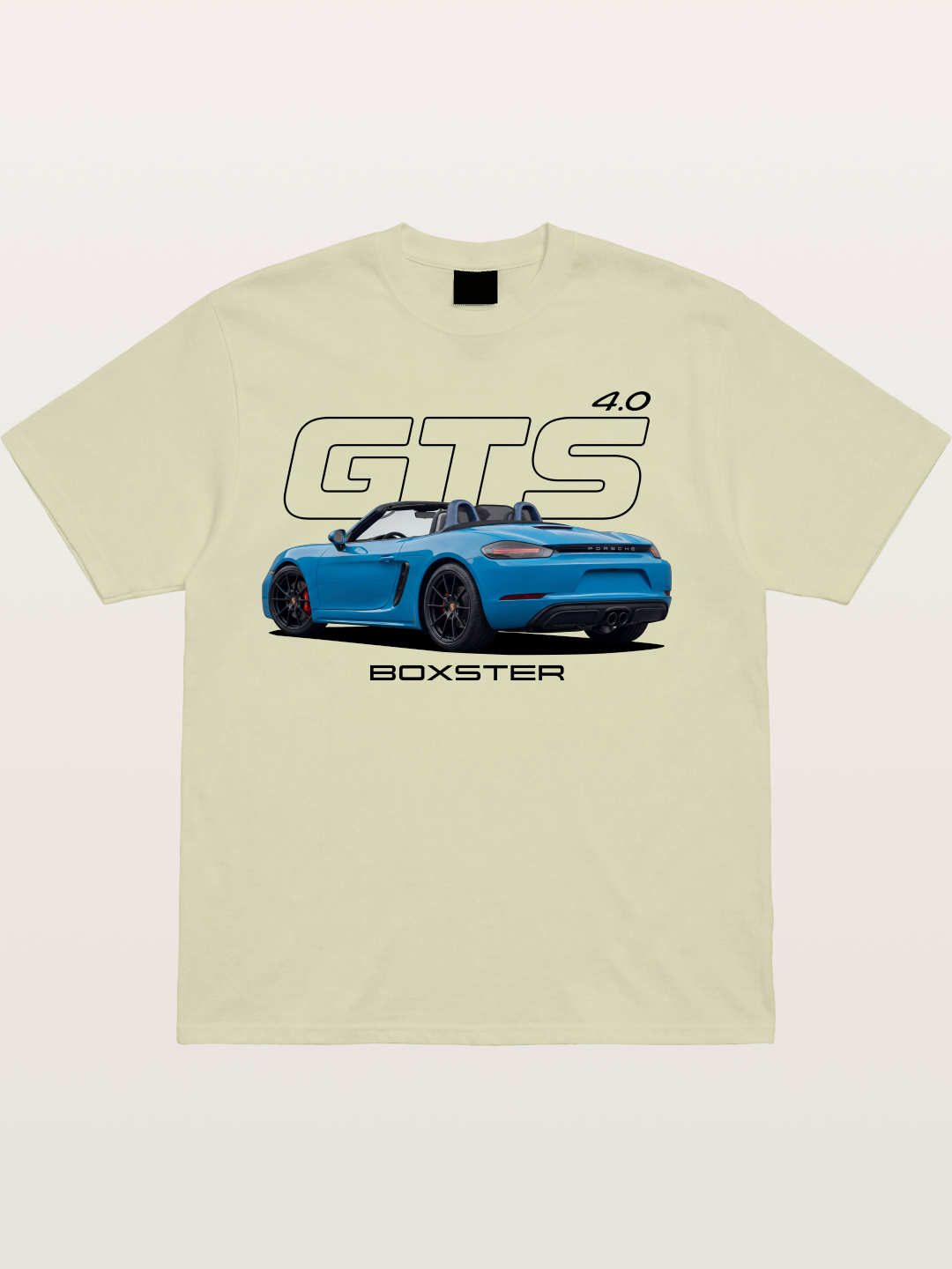 Porsche 718 Boxster GTS Print Cotton T-shirt