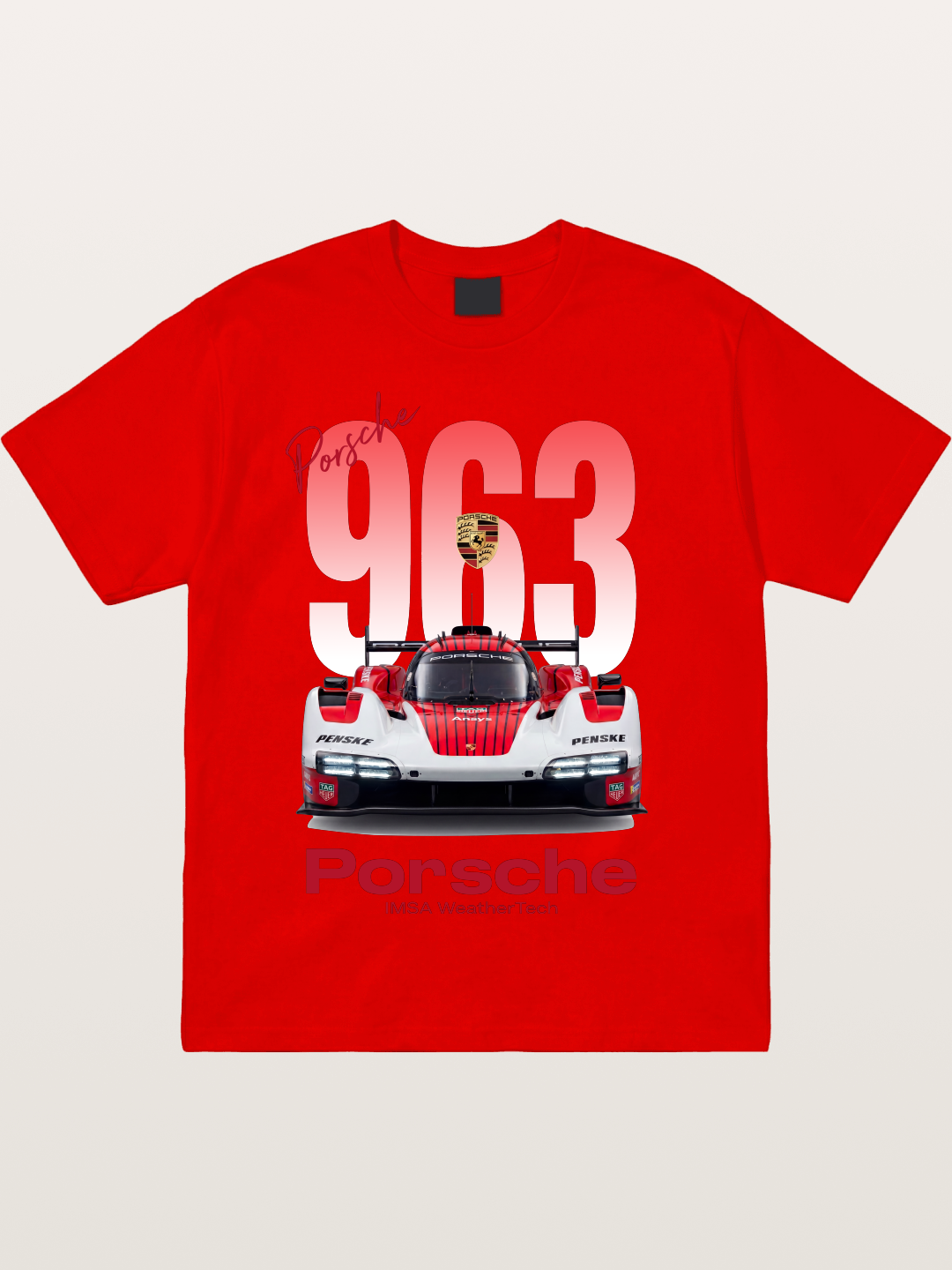 Porsche 963 IMSA WeatherTech Race Car Cotton T-shirt