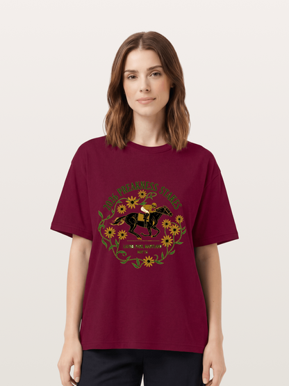 Preakness Stakes Laurel Wreath Badge Gildan T-shirt