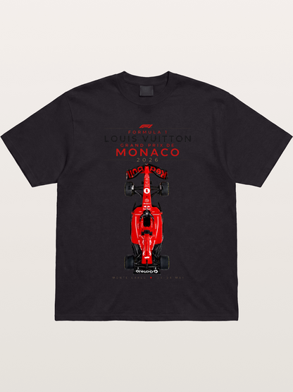 LV Monaco F1 Red Race Car Gildan T-shirt