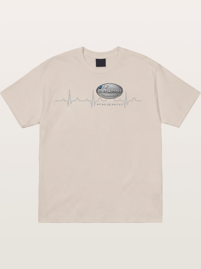 Pagani Heartbeat Badge Cotton T-shirt