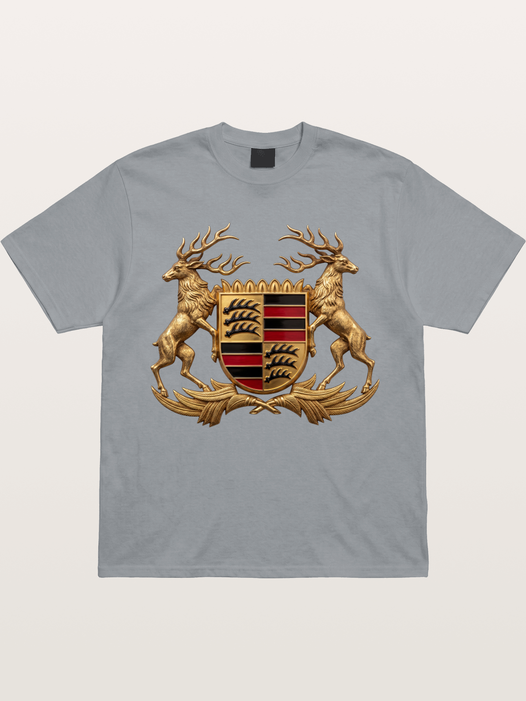 Porsche Crest Deer Artwork Gildan T-shirt