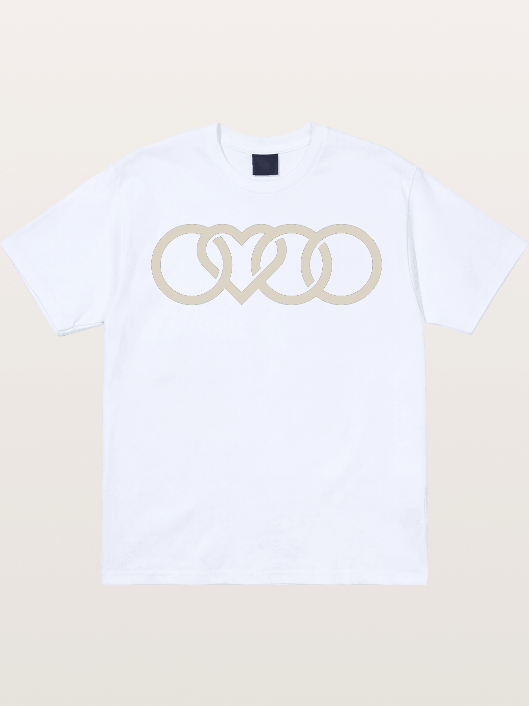 Audi Four Rings Heart Shape Gildan T-shirt
