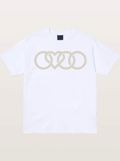 Audi Four Rings Heart Shape Gildan T-shirt