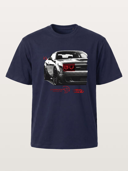 Red Taillight Hellcat Grunge Print Gildan T-shirt