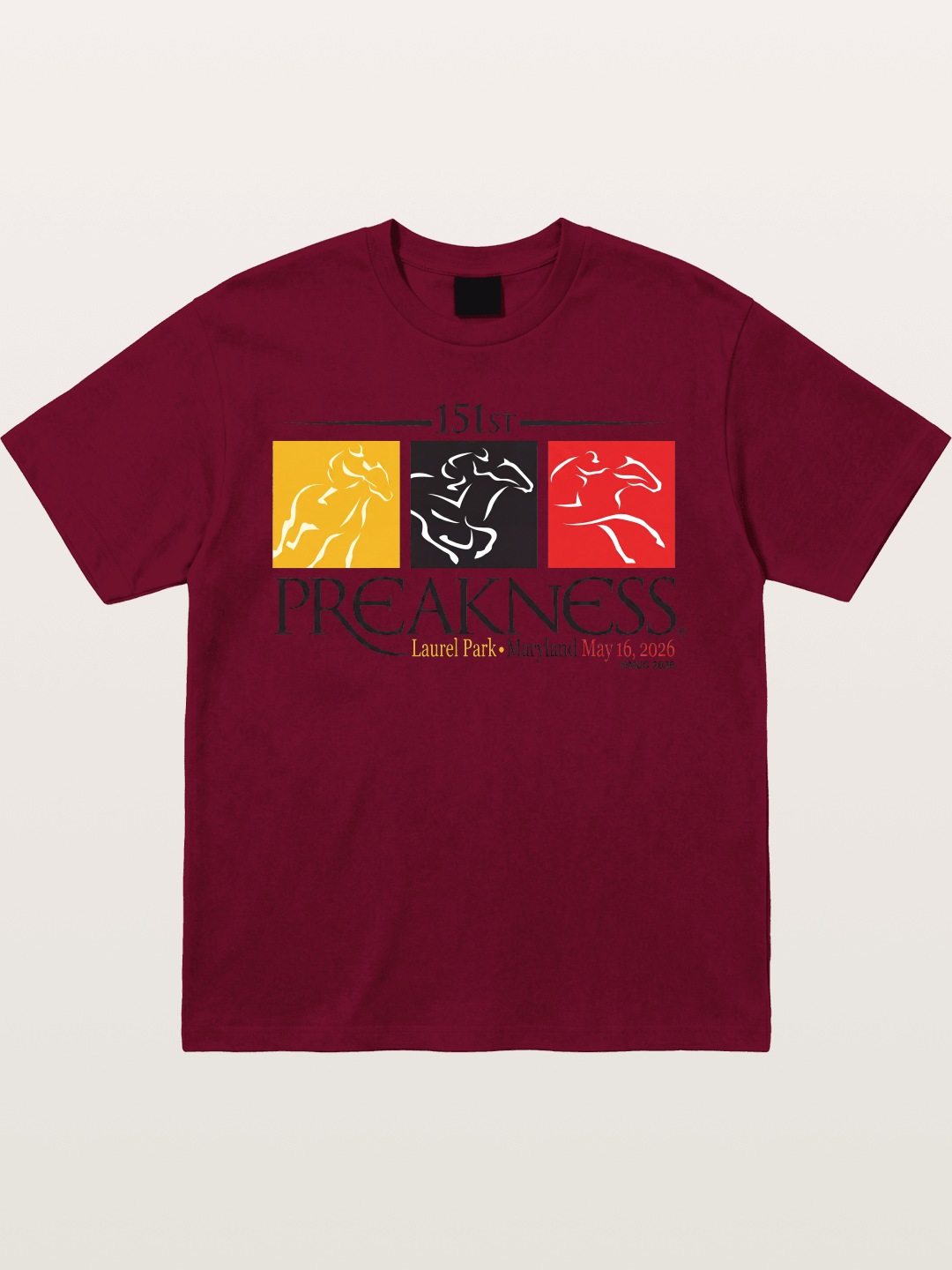 151st Preakness Race Minimal Poster Gildan T-shirt