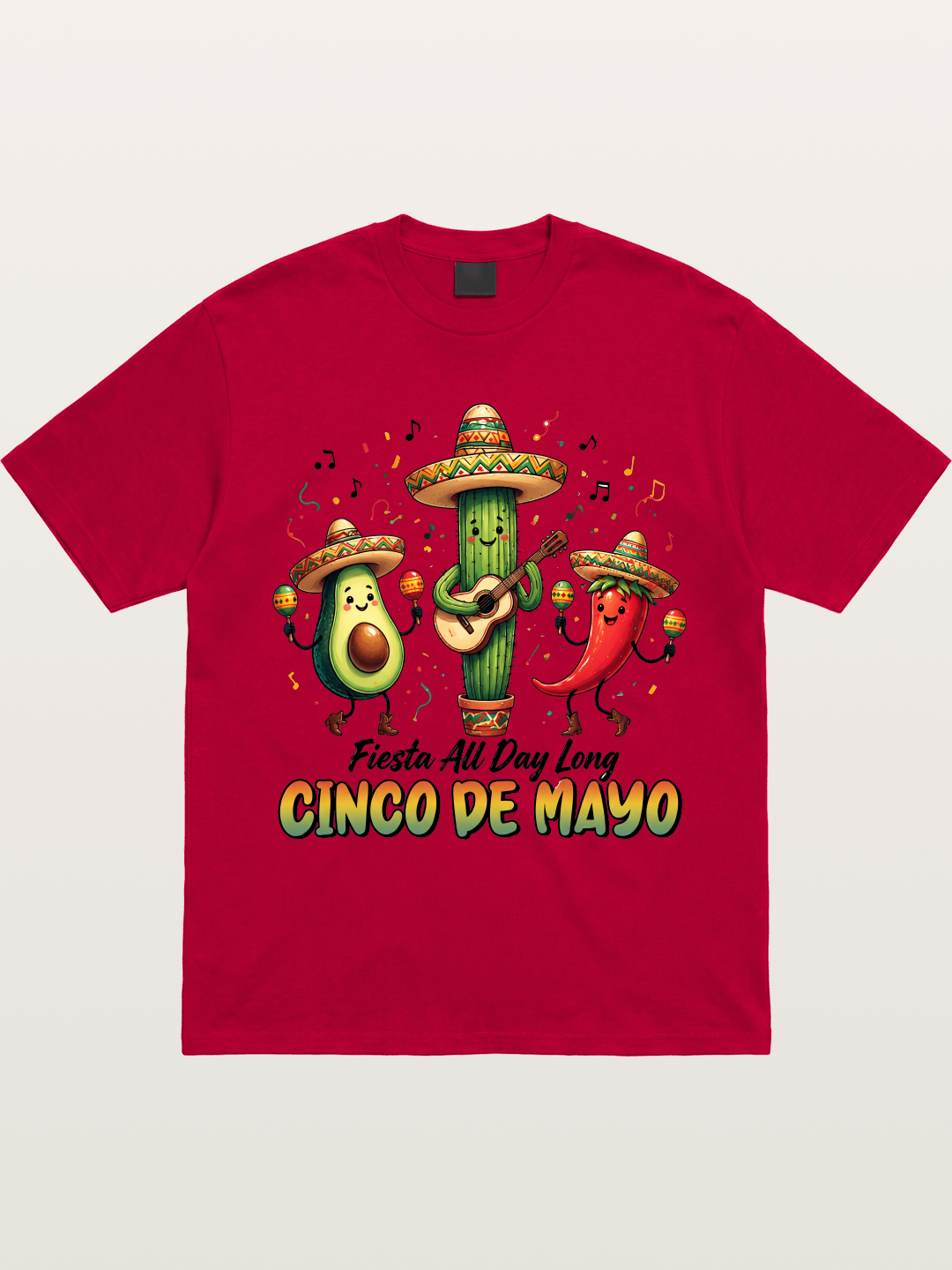 Mexican Fiesta Cartoon Characters Gildan T-shirt