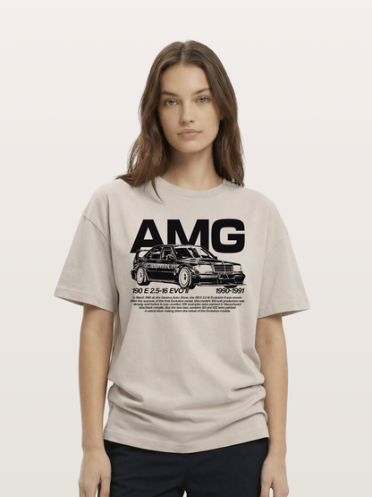 AMG 190E EVO Racing Car Art Cotton T-shirt